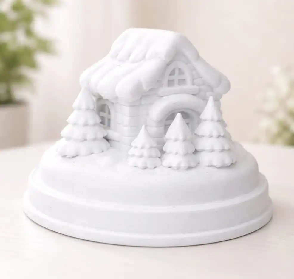 3d baskı minyatür ev.