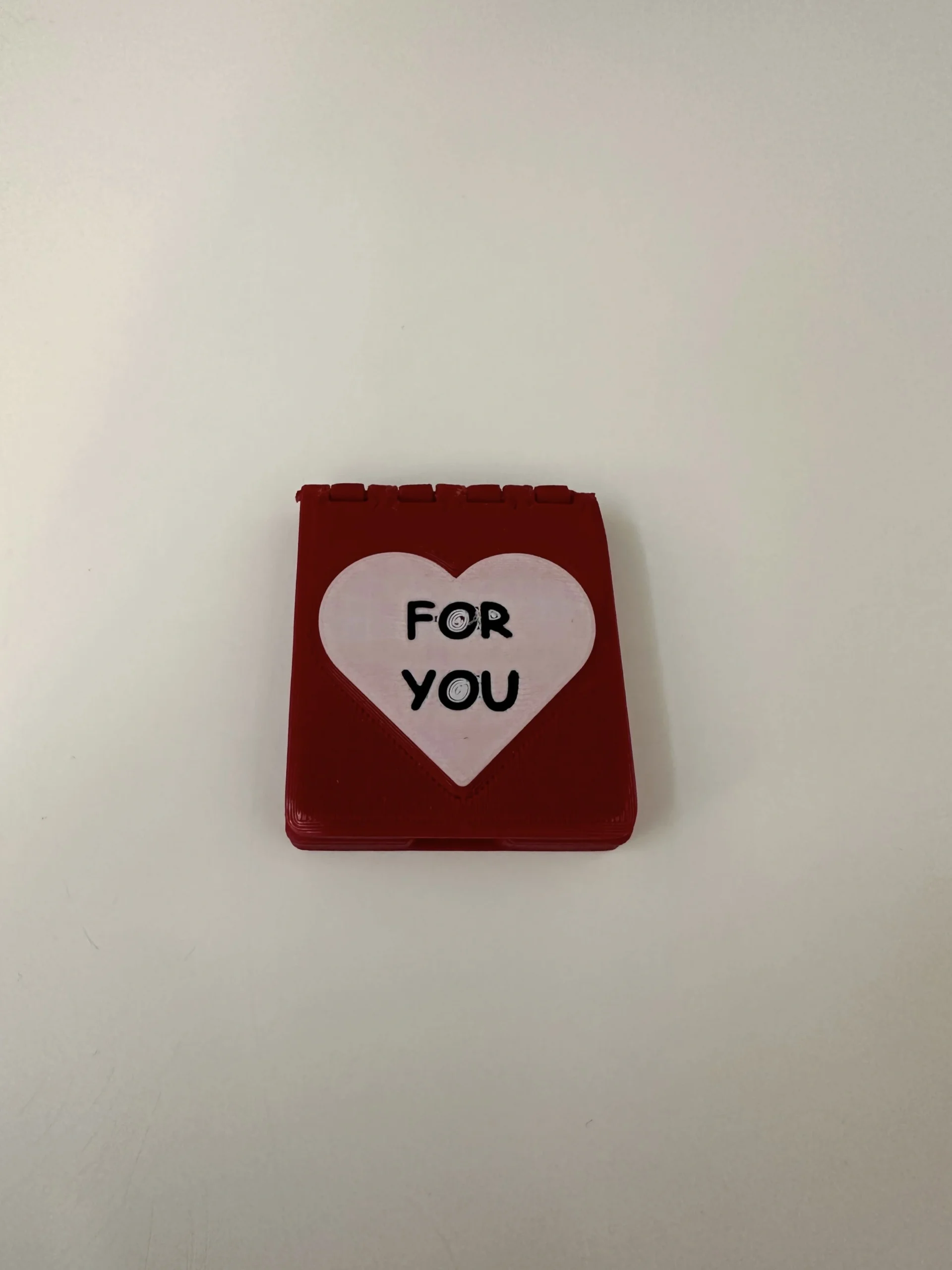 3d baskı "for you" yazılı hediye.